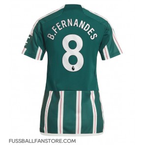 Manchester United Bruno Fernandes #8 Replik Auswärtstrikot Damen 2023-24 Kurzarm